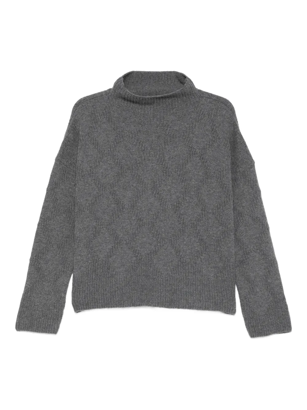 Liviana Conti Marta High-neck Sweater In Gray