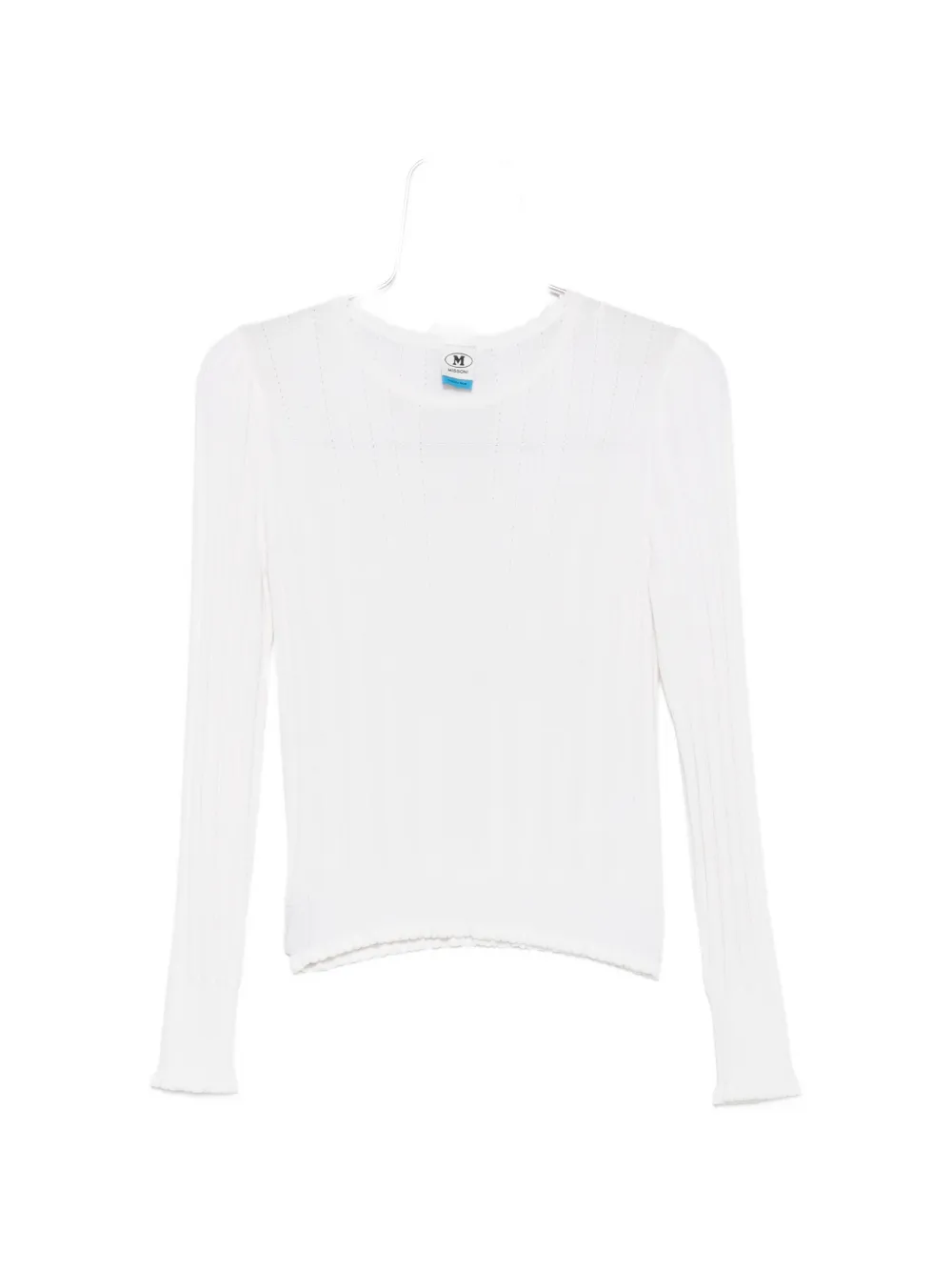 Missoni ribbed scalloped sweater - Bianco