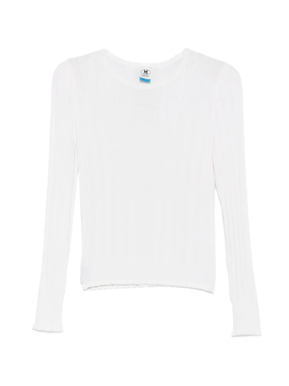 Missoni ribbed scalloped sweater - Bianco