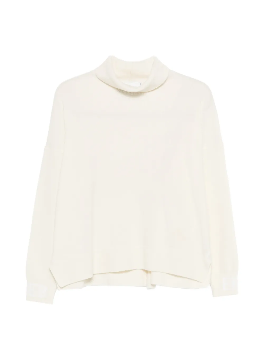 Iceberg roll neck sweater - Bianco