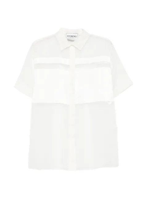 Iceberg sheer-panel shirt