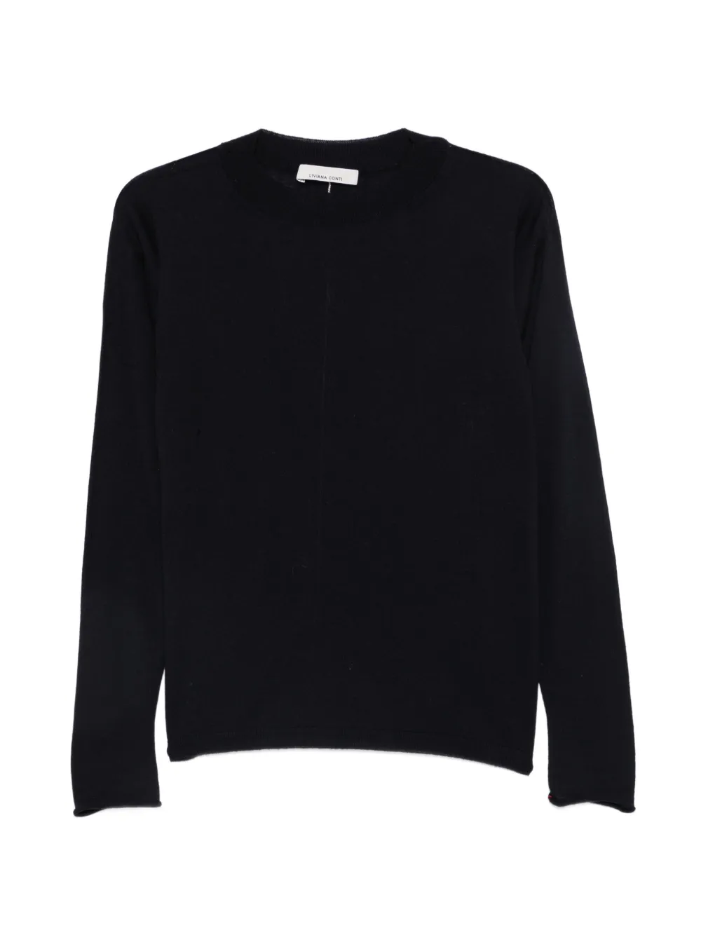 Liviana Conti contrast-stitch sweater - Blau