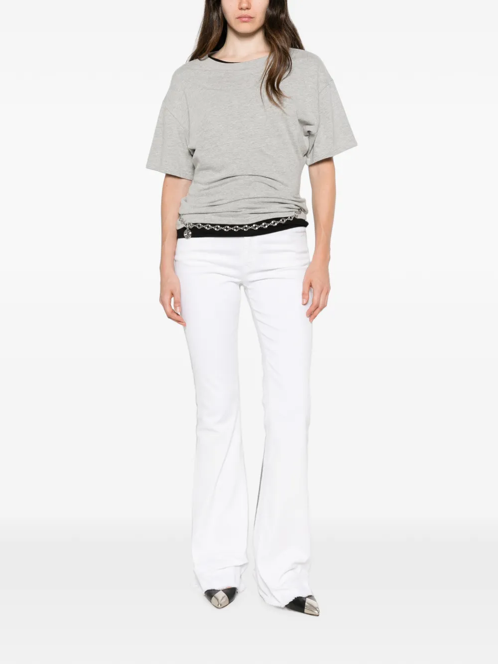Love Moschino Flared jeans Wit
