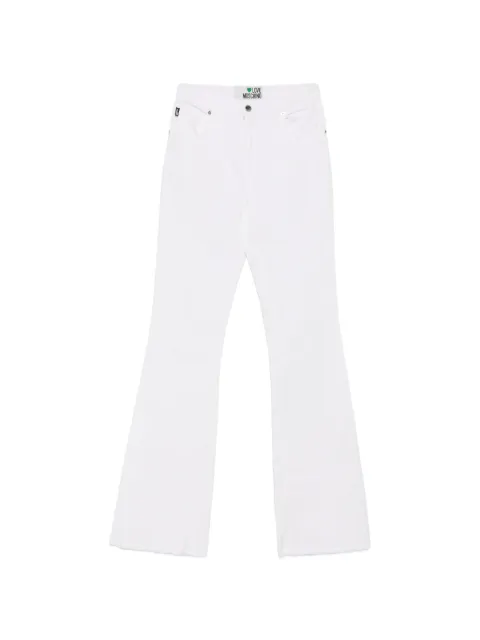 Love Moschino raw-cut flared jeans