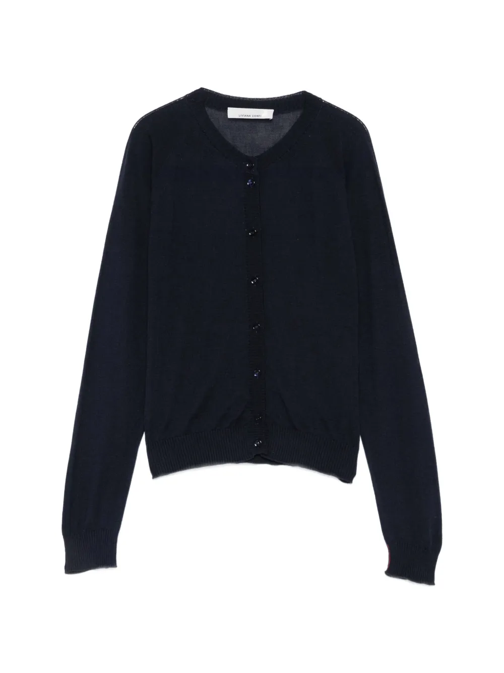 Liviana Conti fine-knit button-up cardigan - Blau
