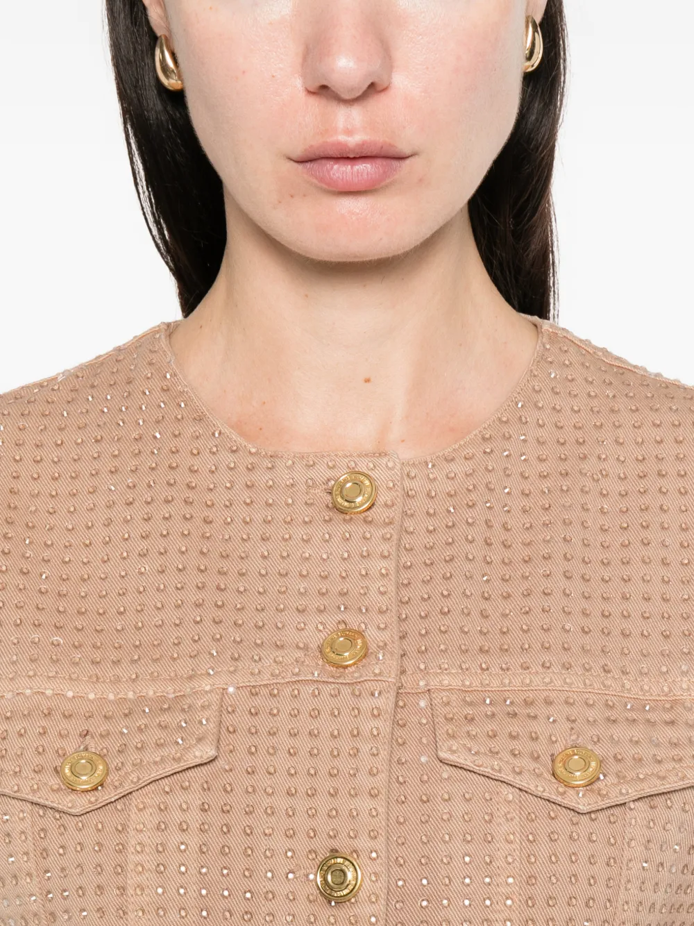 Blumarine Jack met stras Beige