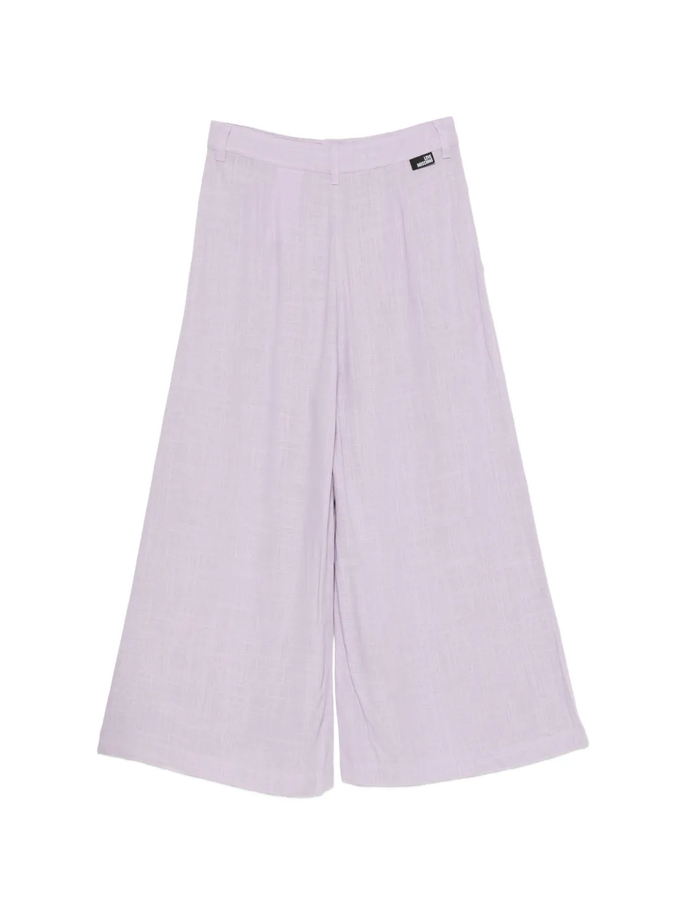 Love Moschino Broek met wijde pijpen Paars