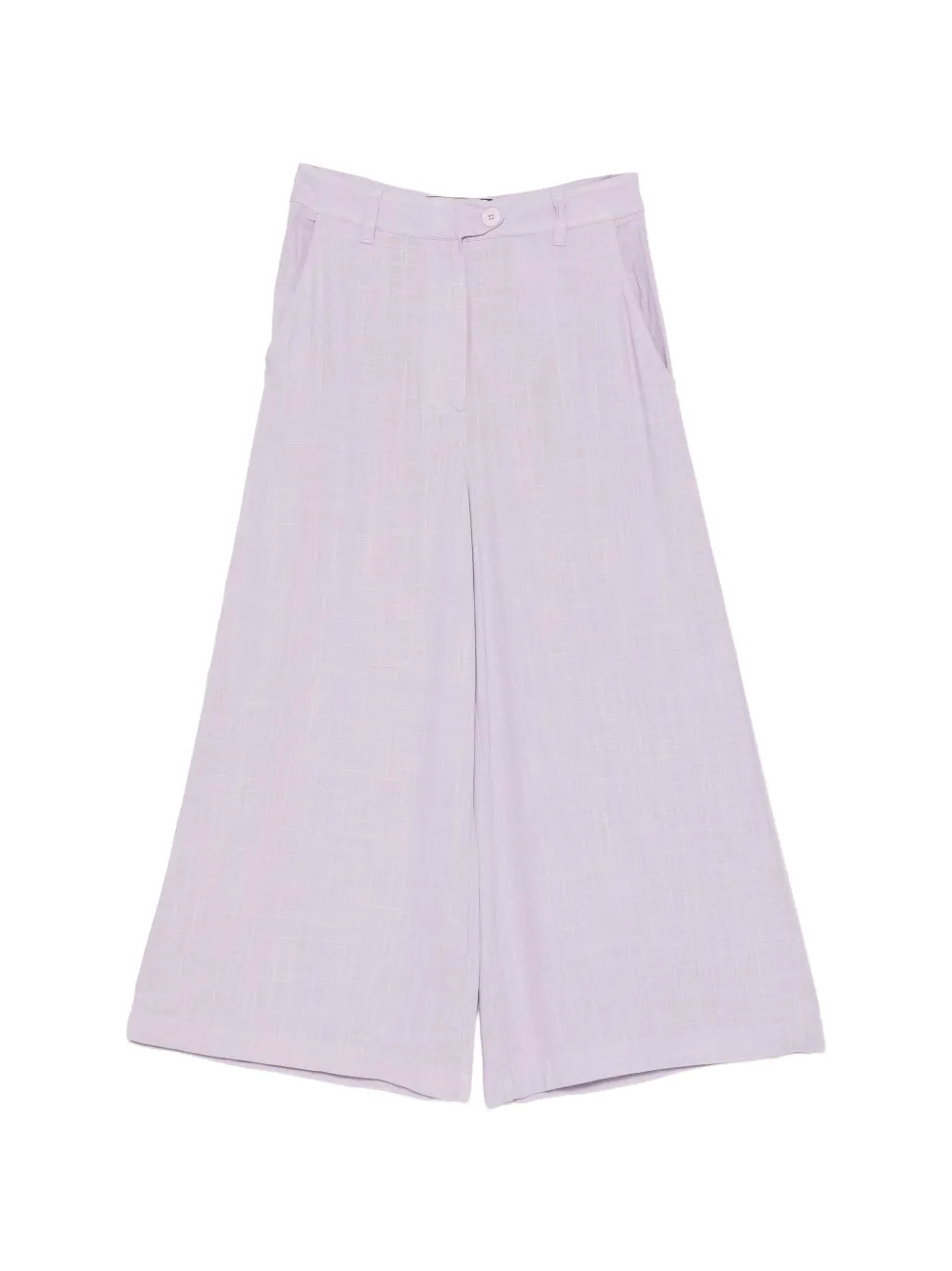 Love Moschino logo-patch wide-leg trousers - Viola