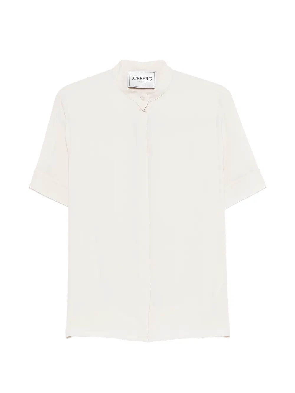 Iceberg collarless shirt - Toni neutri