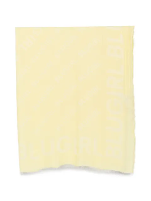 Blugirl logo-print frayed scarf