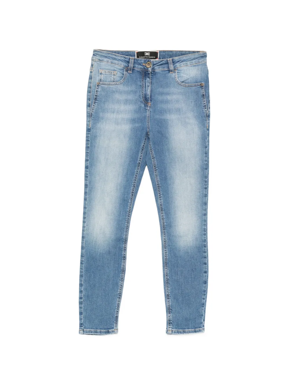 Elisabetta Franchi faded jeans - Blu