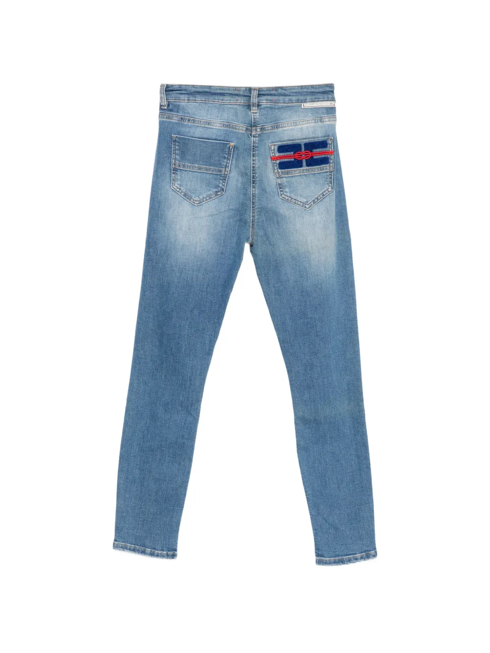 Elisabetta Franchi Jeans met vervaagd effect Blauw