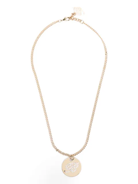 Blumarine medal logo-detail necklace