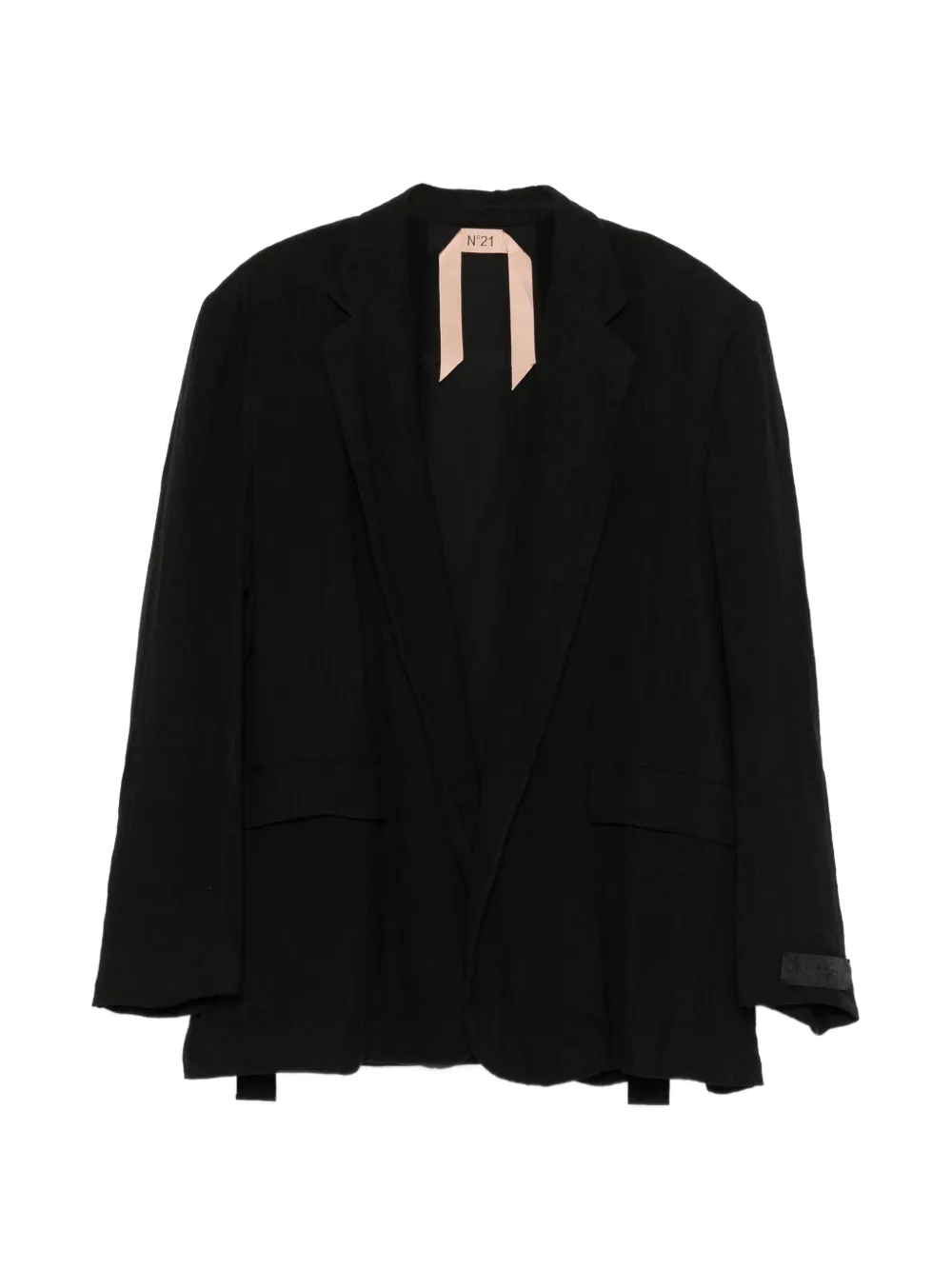 Nº21 Blazer con revers a lancia - Nero