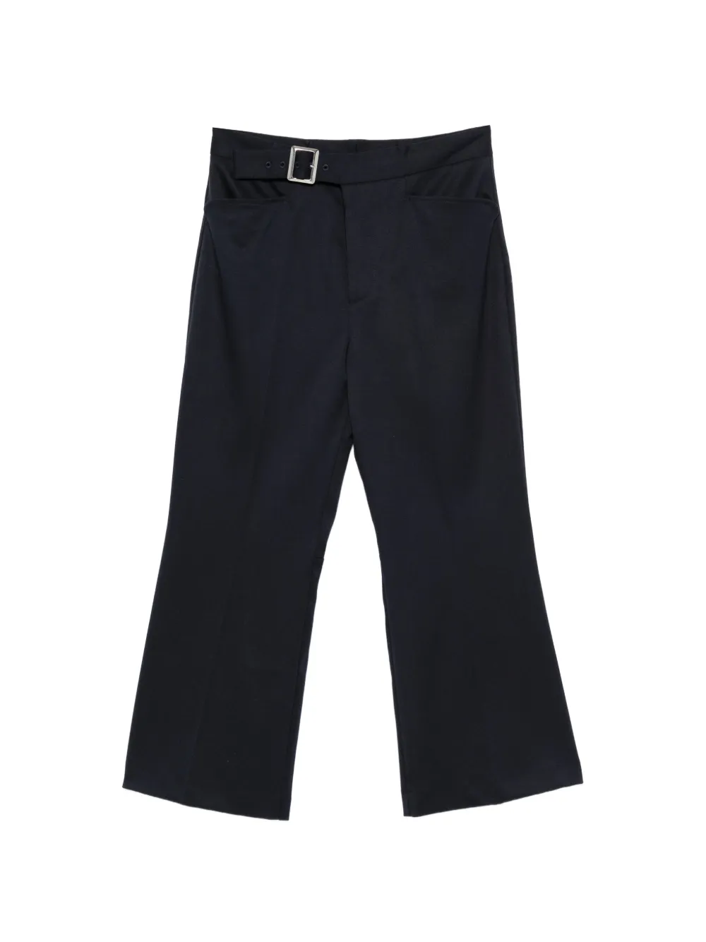 Liviana Conti Belted Cropped Trousers In Black