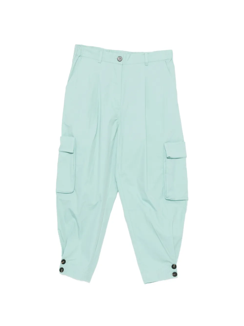 PSOPHIA wide-leg cropped trousers - Toni neutri