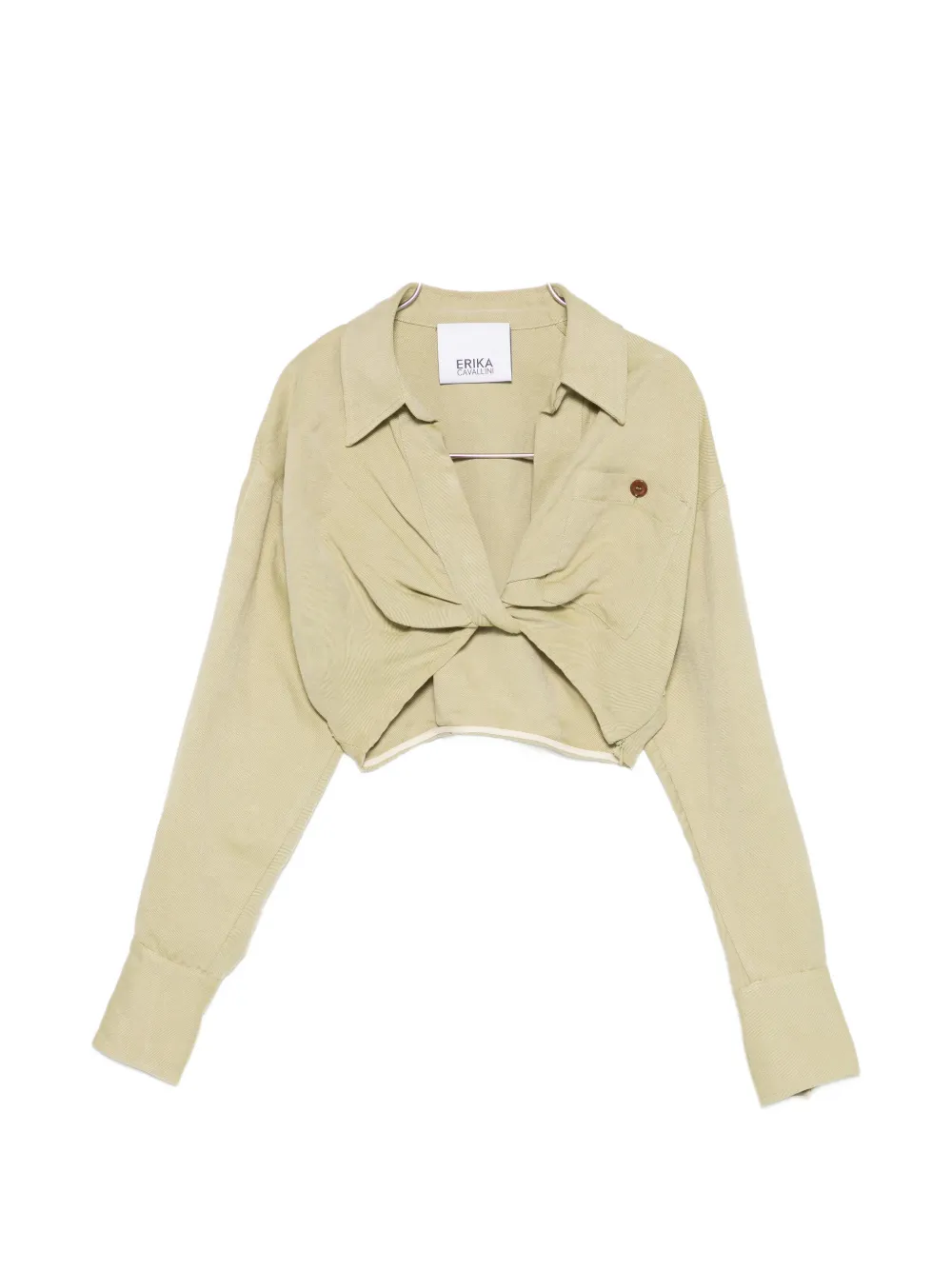 Erika Cavallini twisted skirt - Verde