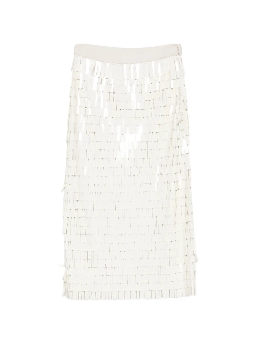 Circus Hotel fringe skirt - Bianco