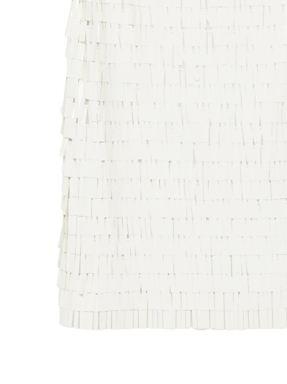  Circus Hotel Fringe Skirt - White 