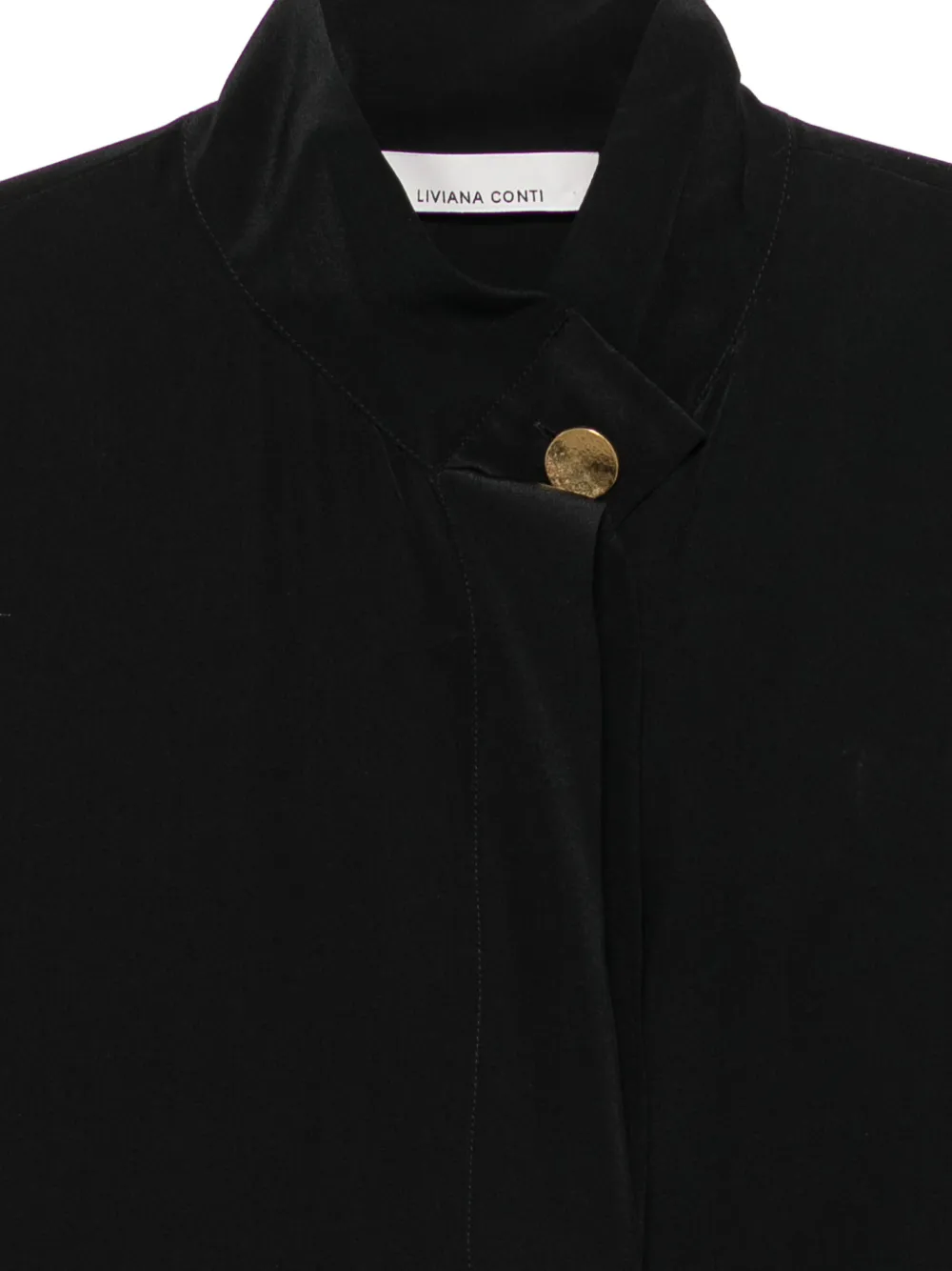 Liviana Conti Zijden blouse Zwart