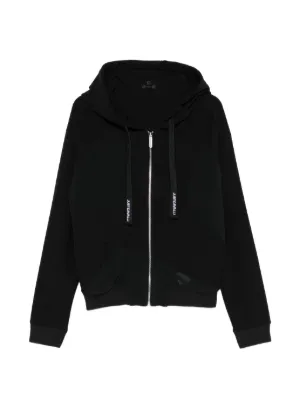 Alexander Wang rhinestone-drawcord zip-up Hoodie | Black | FARFETCH