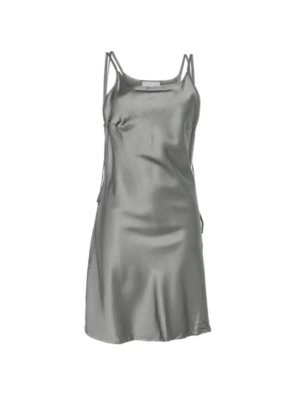 Halfboy Spaghetti-strap Mini Dress in Grey