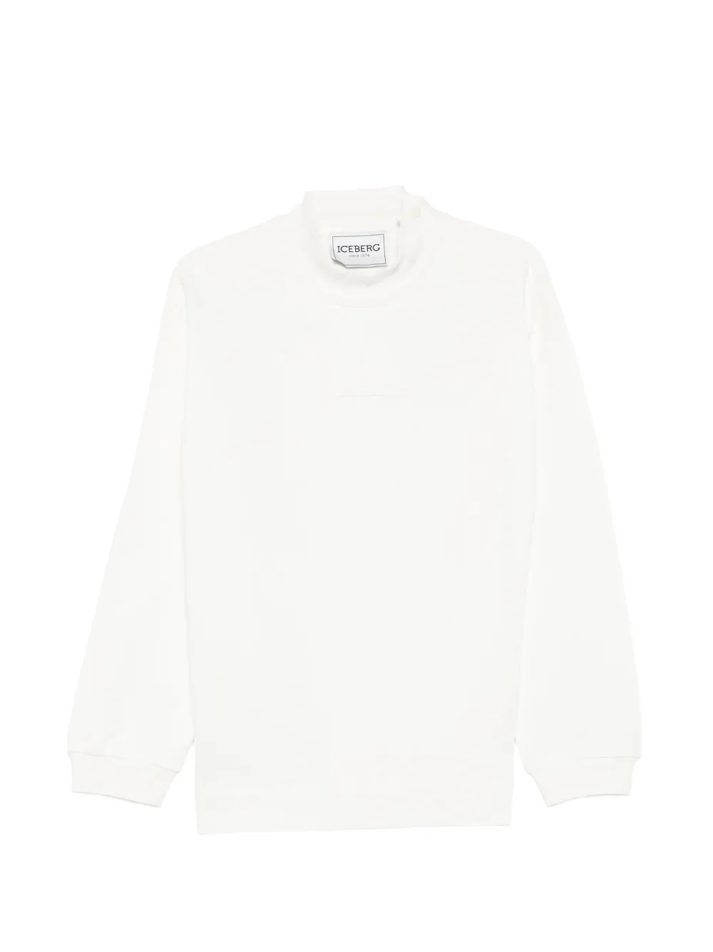 Iceberg logo-detail cotton sweatshirt - Toni neutri