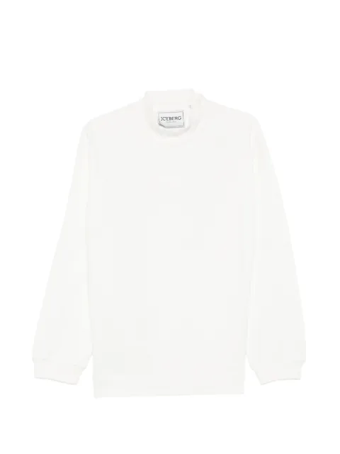 Iceberg 로고 디테일 코튼 스웨트셔츠