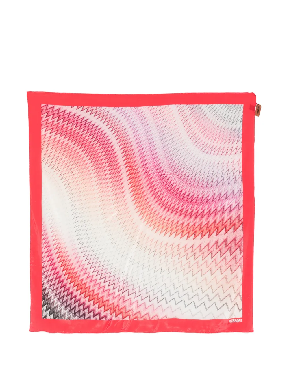 Missoni zigzag-print scarf - Rosa