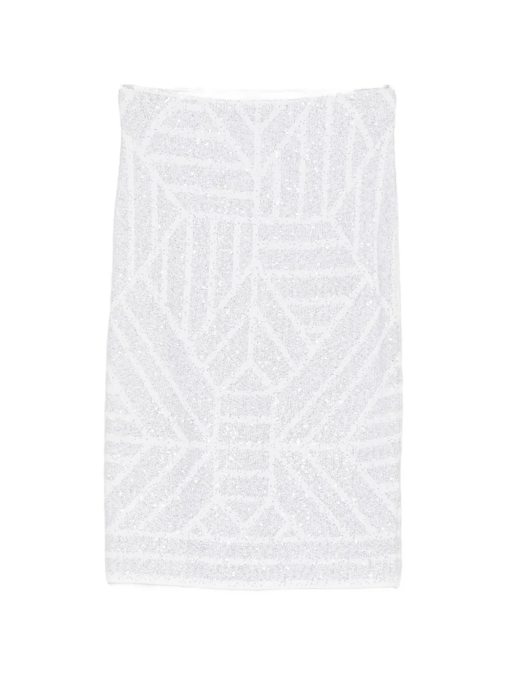 Circus Hotel sequin-embellishment midi skirt - Bianco
