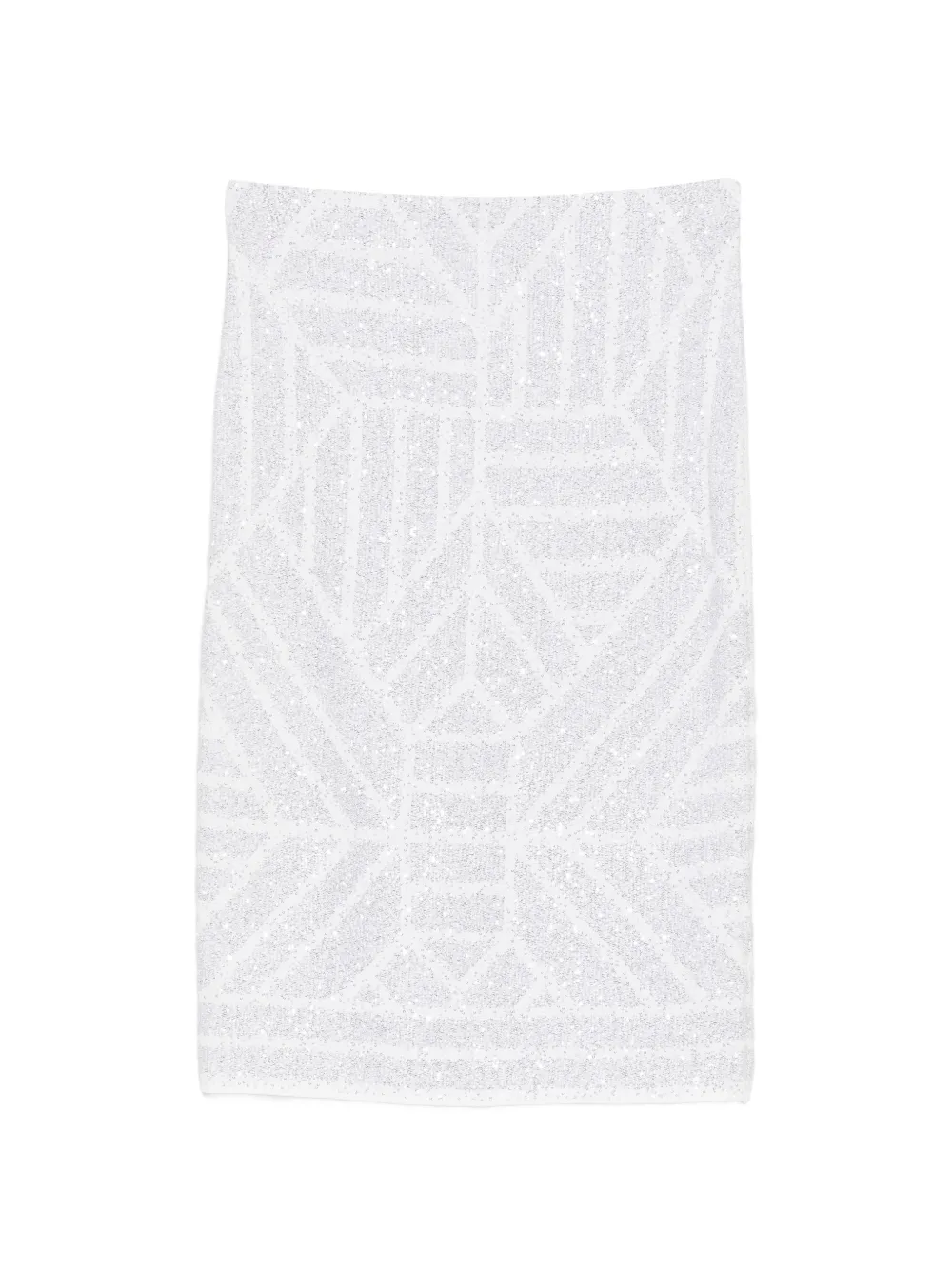 Circus Hotel sequin-embellishment midi skirt - Bianco