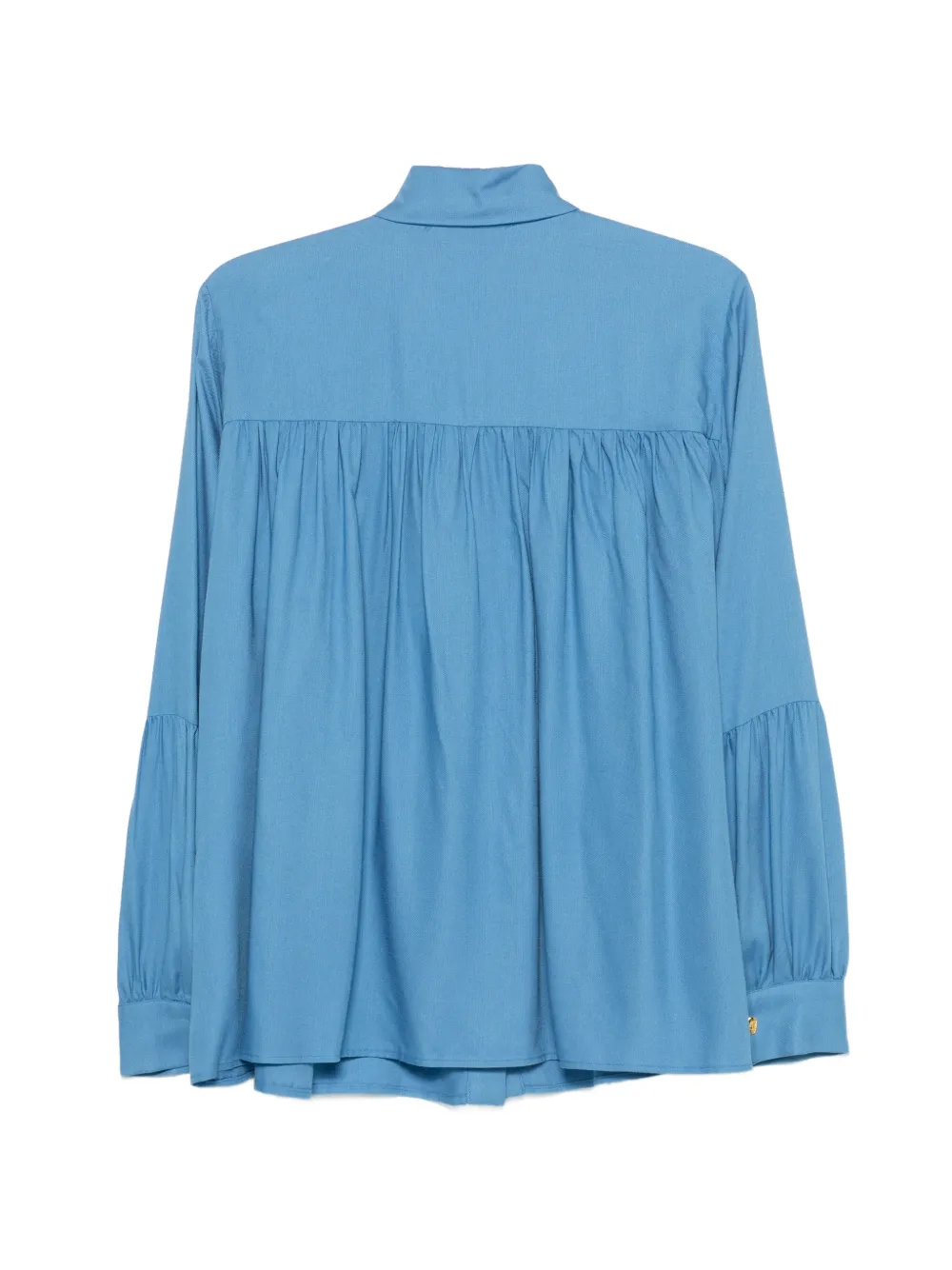 Love Moschino heart-button shirt Blauw