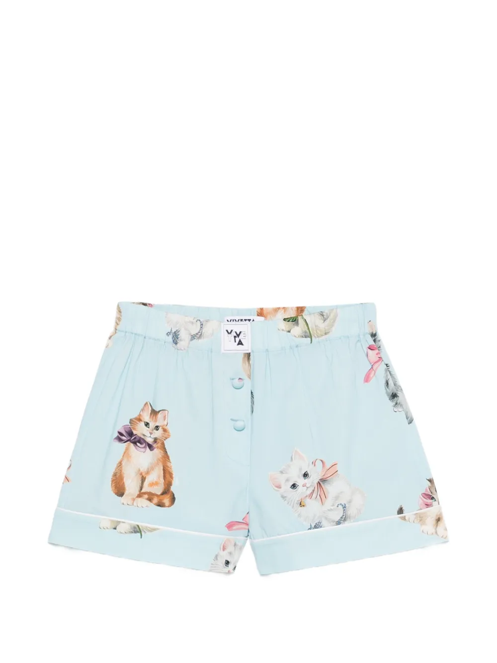 Vivetta cat print shorts - Blu