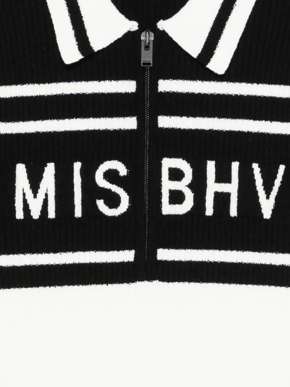  Misbhv Polo A Rayas - Negro 
