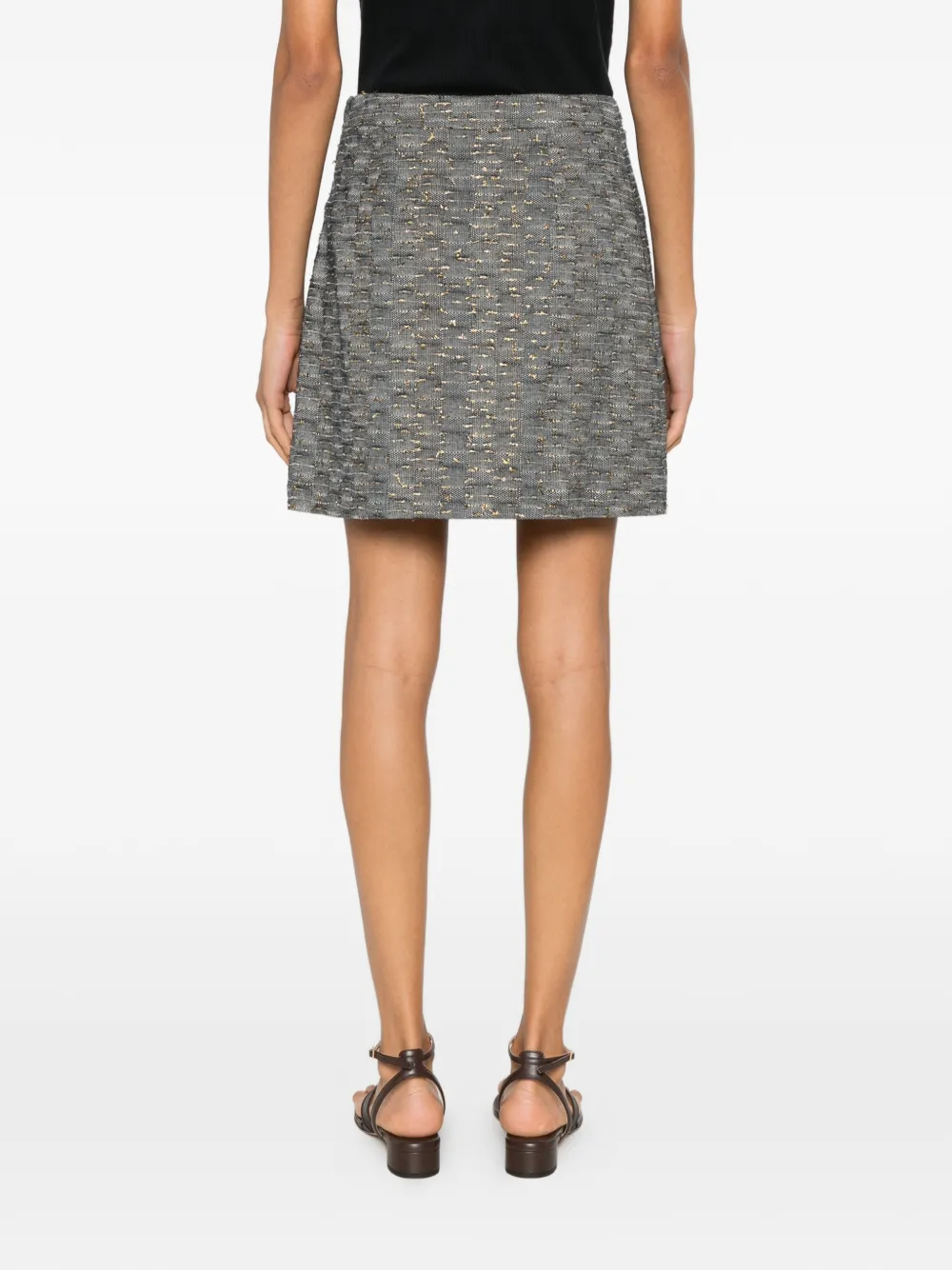 MOMONÌ Sirene rok met metallic-effect Grijs