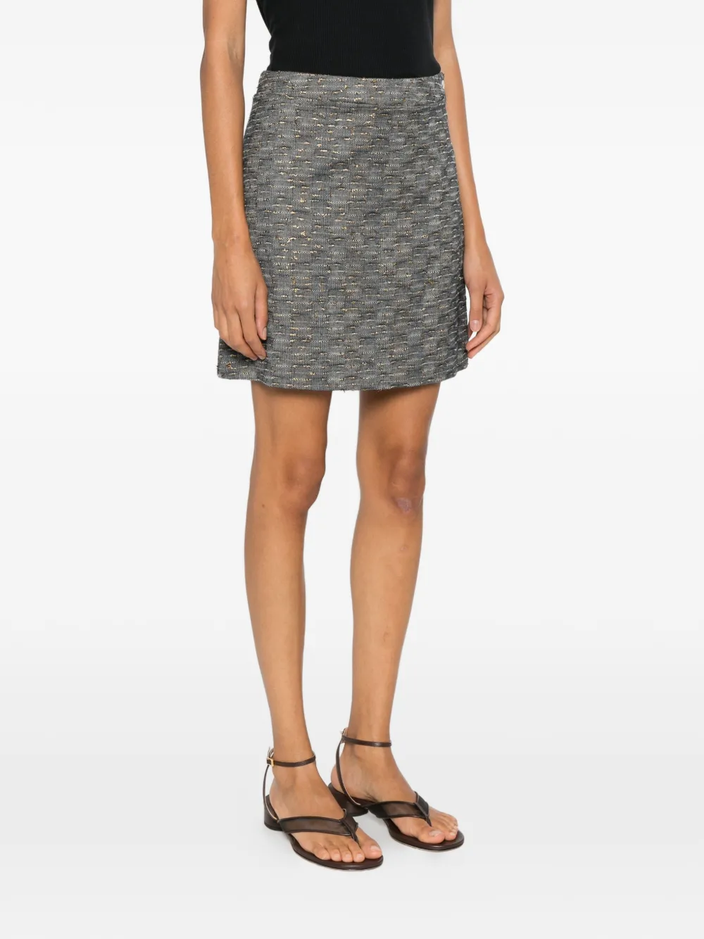 MOMONÌ Sirene rok met metallic-effect Grijs