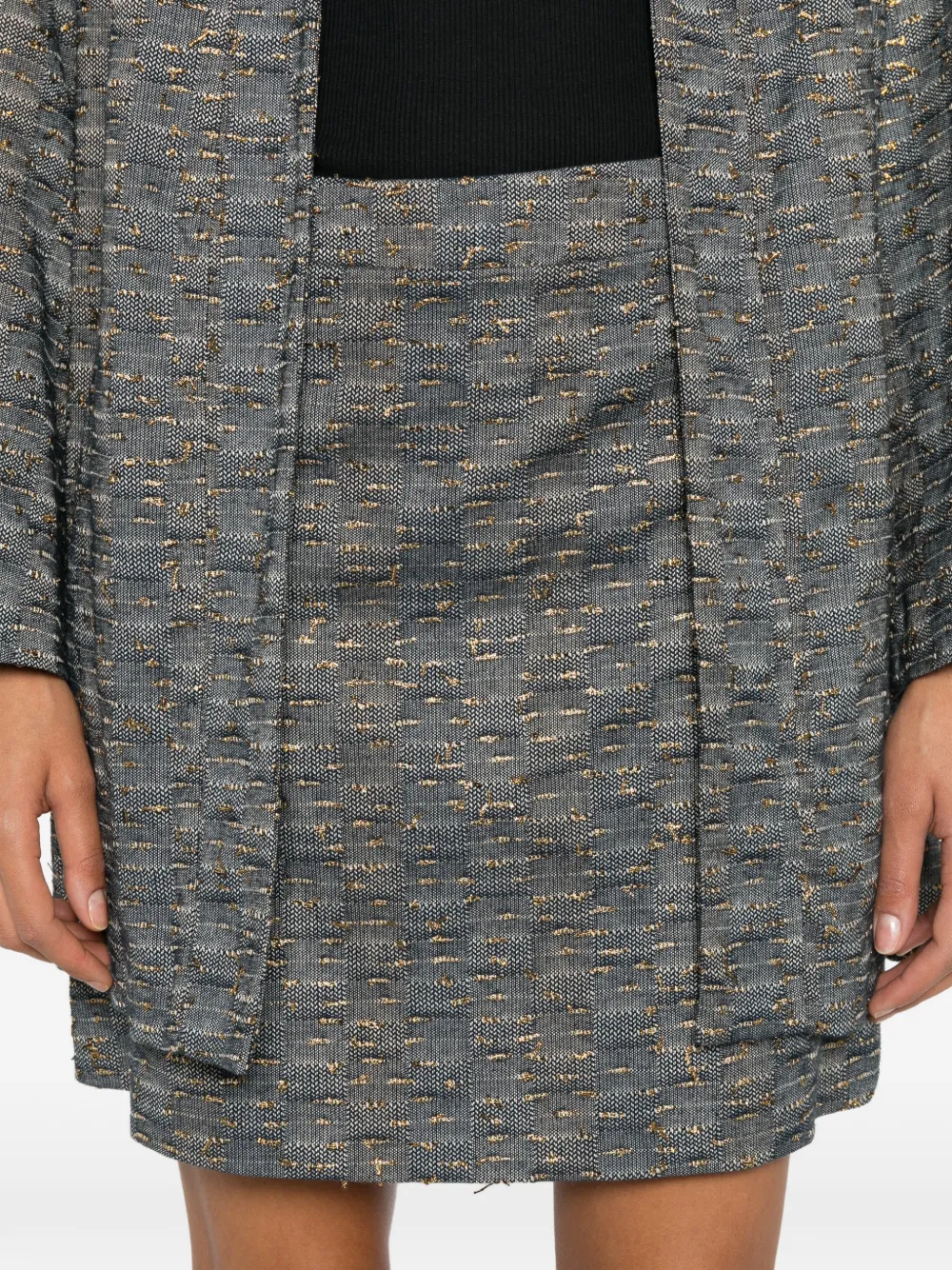 MOMONÌ Sirene rok met metallic-effect Grijs