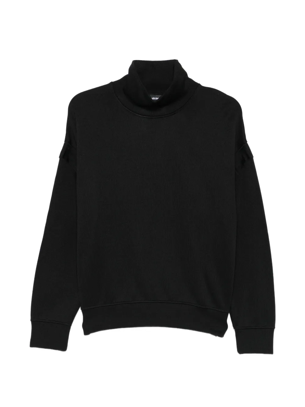 Just Cavalli Sweatshirt mit Stehkragen - Schwarz