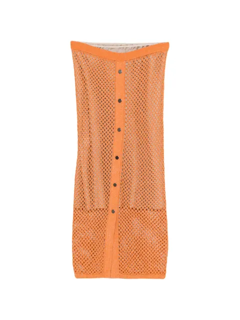 Iceberg snap-button-fastening midi skirt