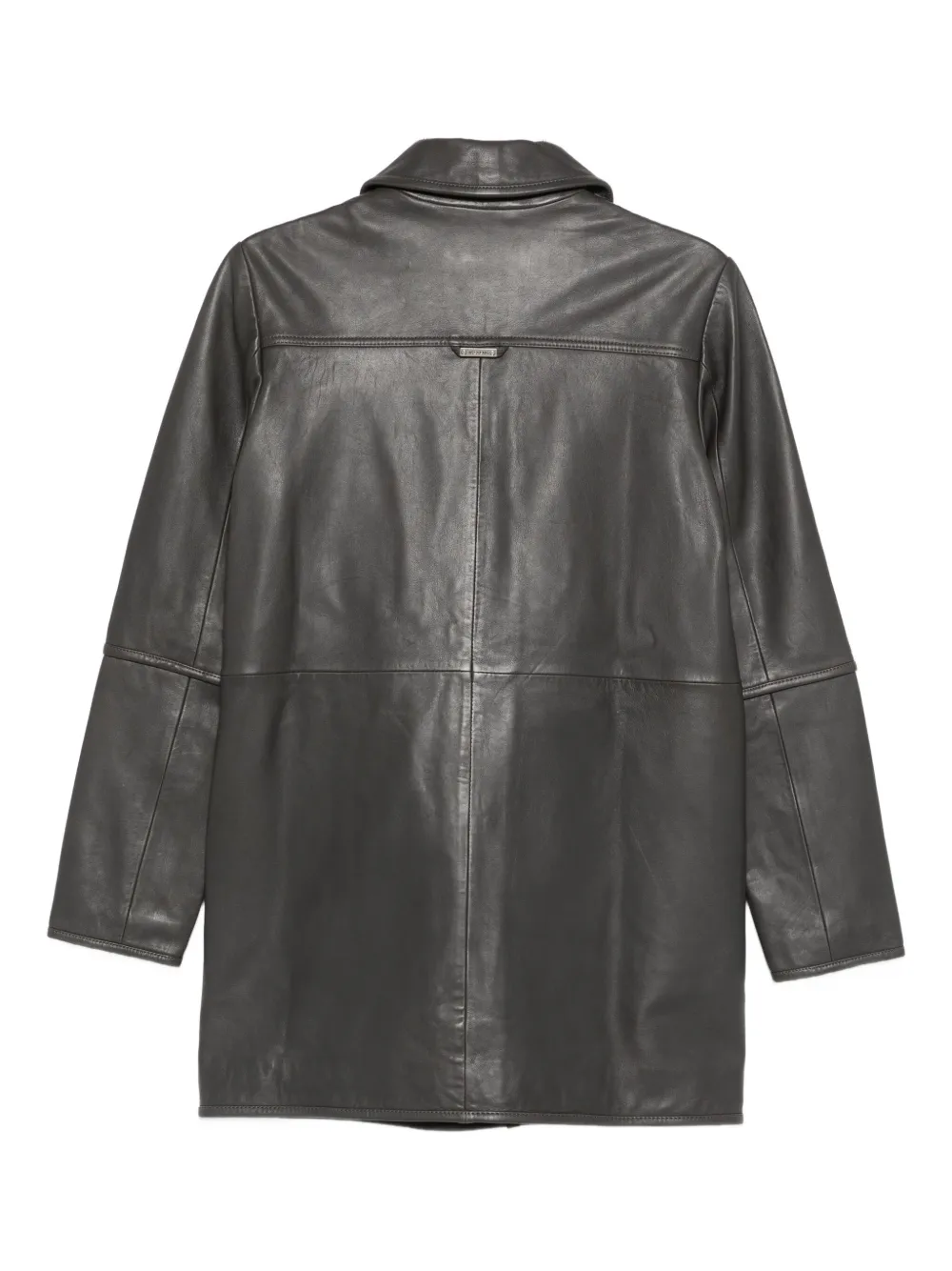Iceberg leather pocket coat - Grijs