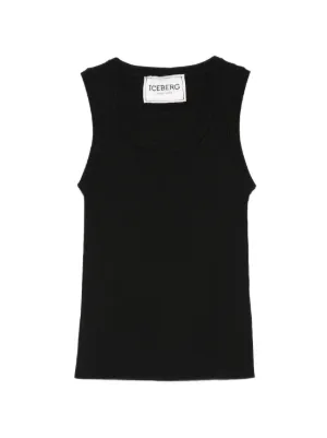 Vivienne Westwood 90s orb-embellished Ribbed Tank Top | Black