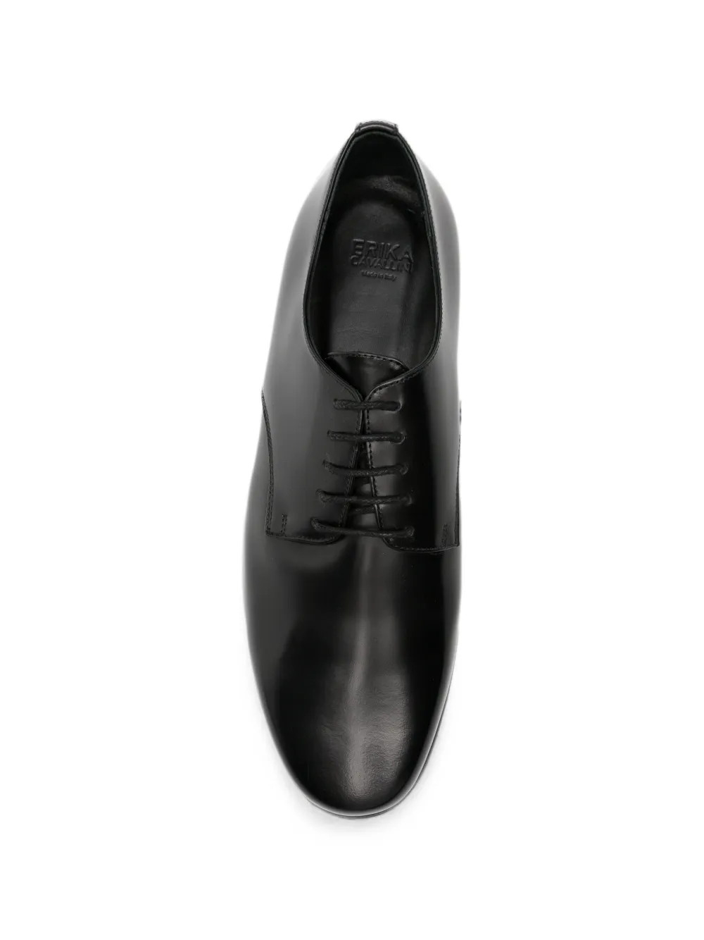 Erika Cavallini leather lace-up Derby shoes Zwart