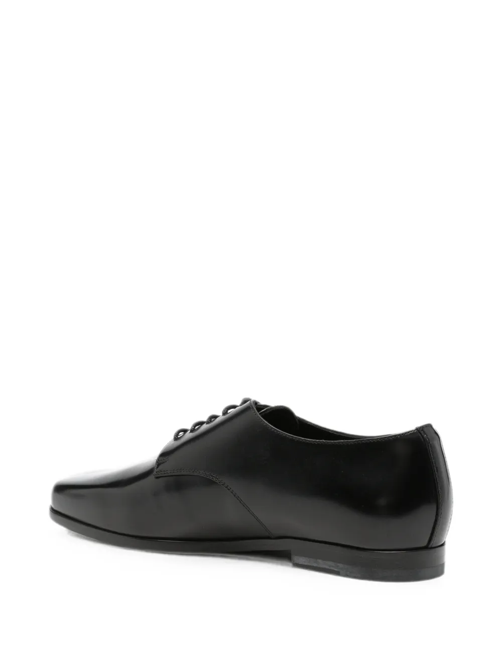 Erika Cavallini leather lace-up Derby shoes Zwart