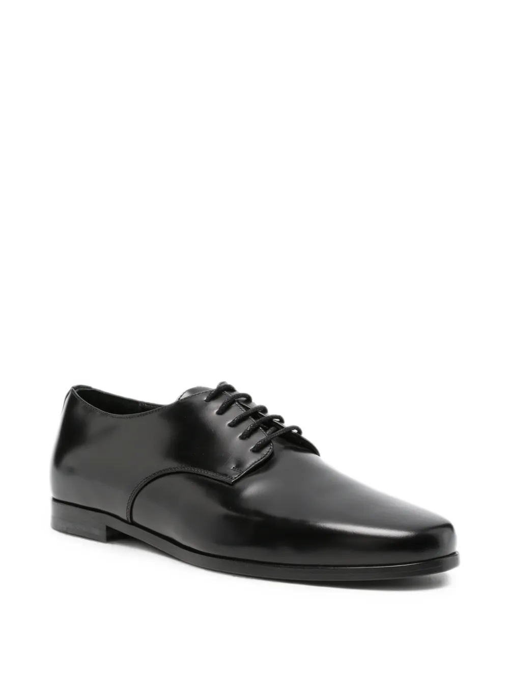 Erika Cavallini leather lace-up Derby shoes Zwart