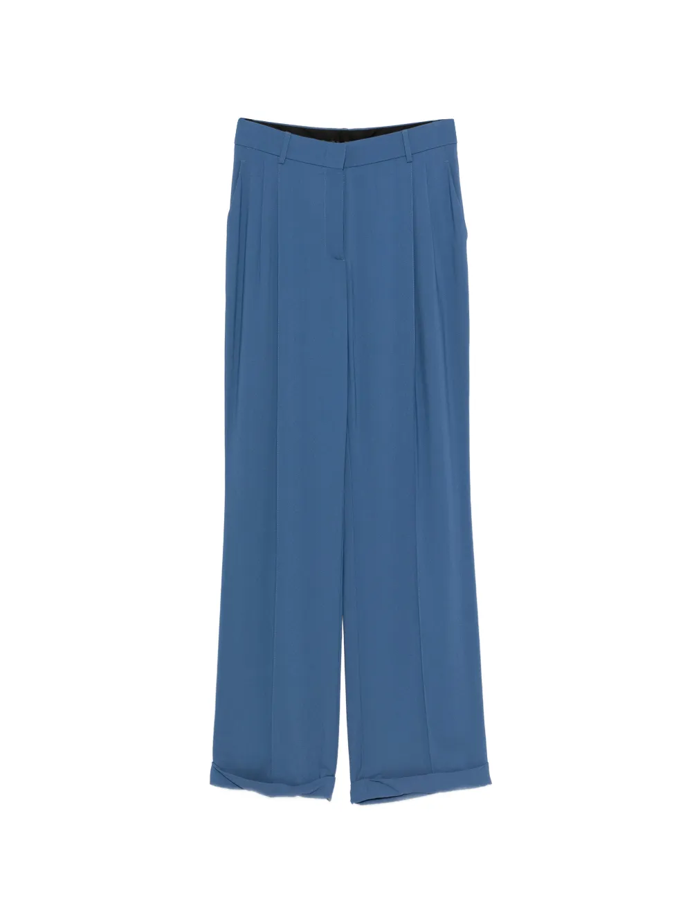 Missoni pleated turn-up palazzo pants - Blu