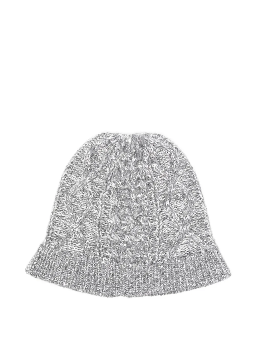 Missoni sequin-embellished cable-knit beanie hat - Grigio
