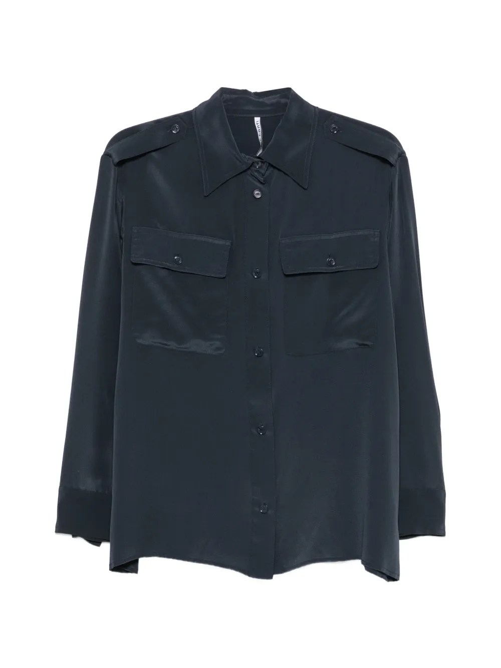 Liviana Conti buttoned pocket shirt - Blau