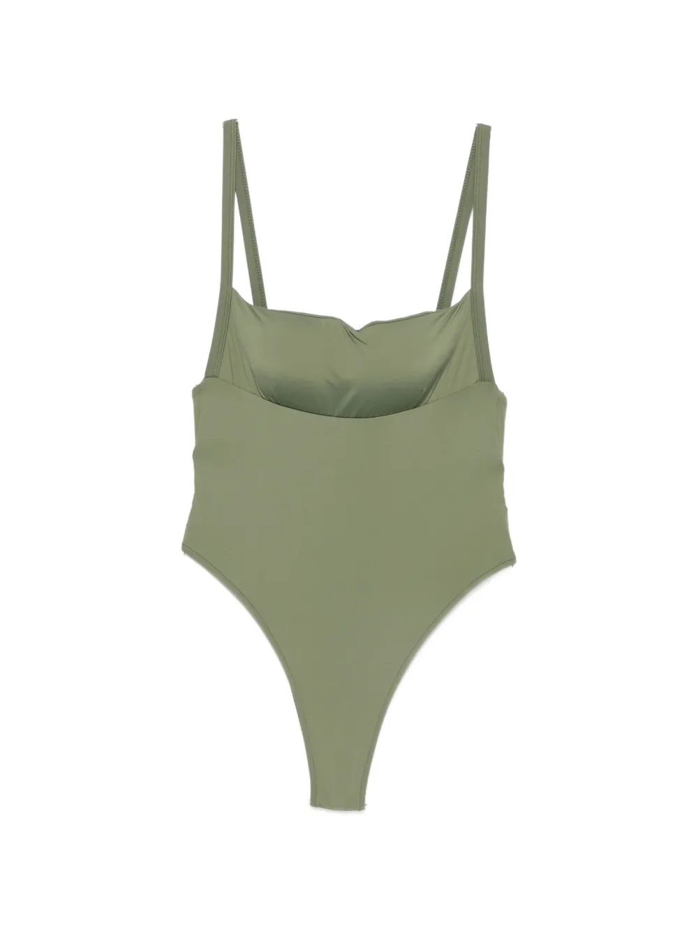 Osklen sweetheart-neck high-leg swimsuit - Verde