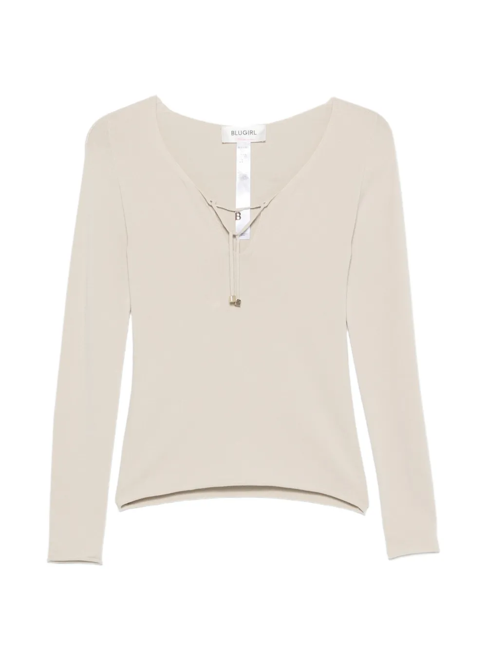 Blugirl V-neck T-shirt - Grau