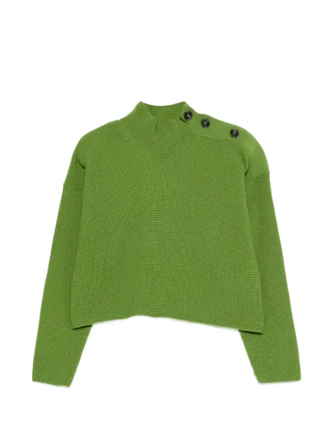 Iceberg sweat-shirt boutonné à col roulé